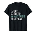 Eat Sleep Hat Trick Repeat Ice Hockey T-Shirt - Trendy Graphic Men Women - T-Shirt, Sweatshirt, Hoodie