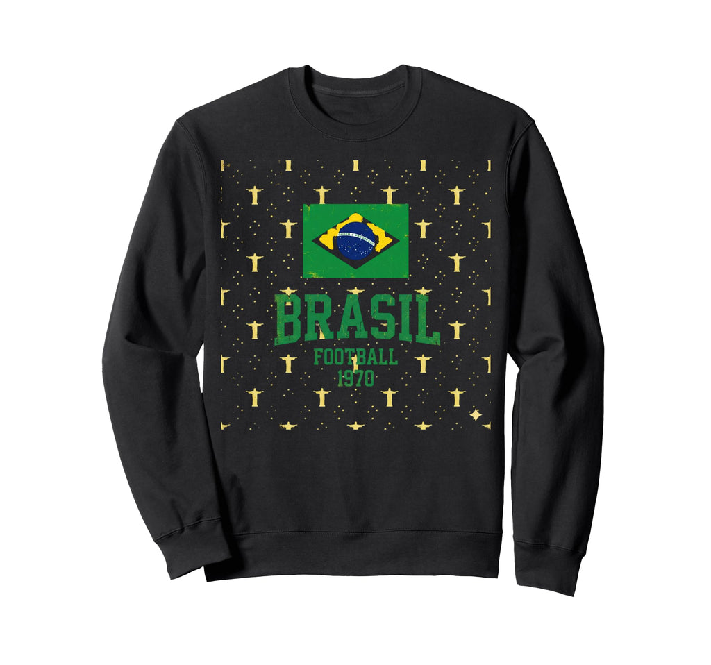 Brazil Gift Flag Brazilian Fan Sweatshirt - Fun Novelty Design Unisex - T-Shirt, Sweatshirt, Hoodie
