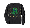 Brazil Gift Flag Brazilian Fan Sweatshirt - Fun Novelty Design Unisex - T-Shirt, Sweatshirt, Hoodie