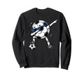 Dabbing Soccer Ball Halftone Funny Sweatshirt - Custom Art Print Unisex - T-Shirt, Sweatshirt, Hoodie