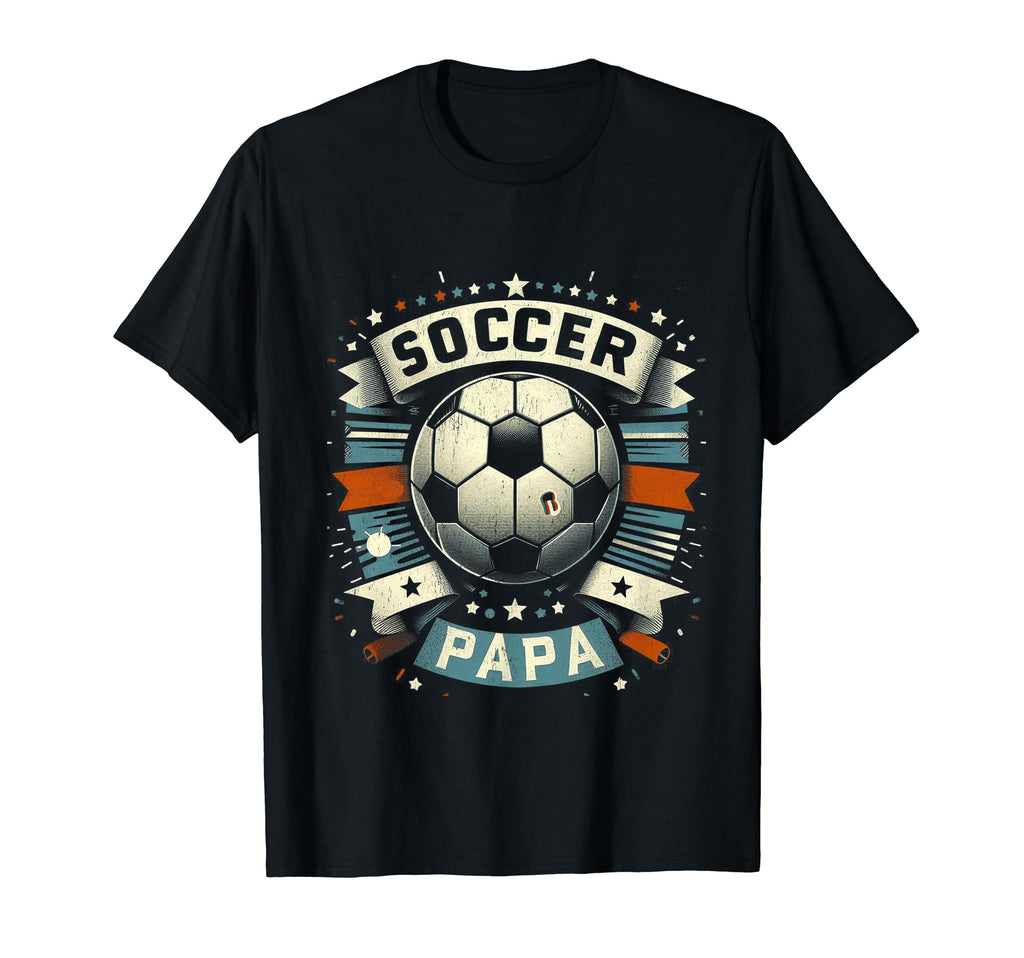 Soccer Papa Family Matching Dad Fathers Day T-Shirt - Trendy Graphic Unisex - T-Shirt, Sweatshirt, Hoodie