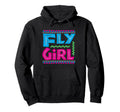 Fly 80S 90S Old School Distressed B Hoodie - Novelty Apparel for Adults - T-Shirt, Sweatshirt, Hoodie