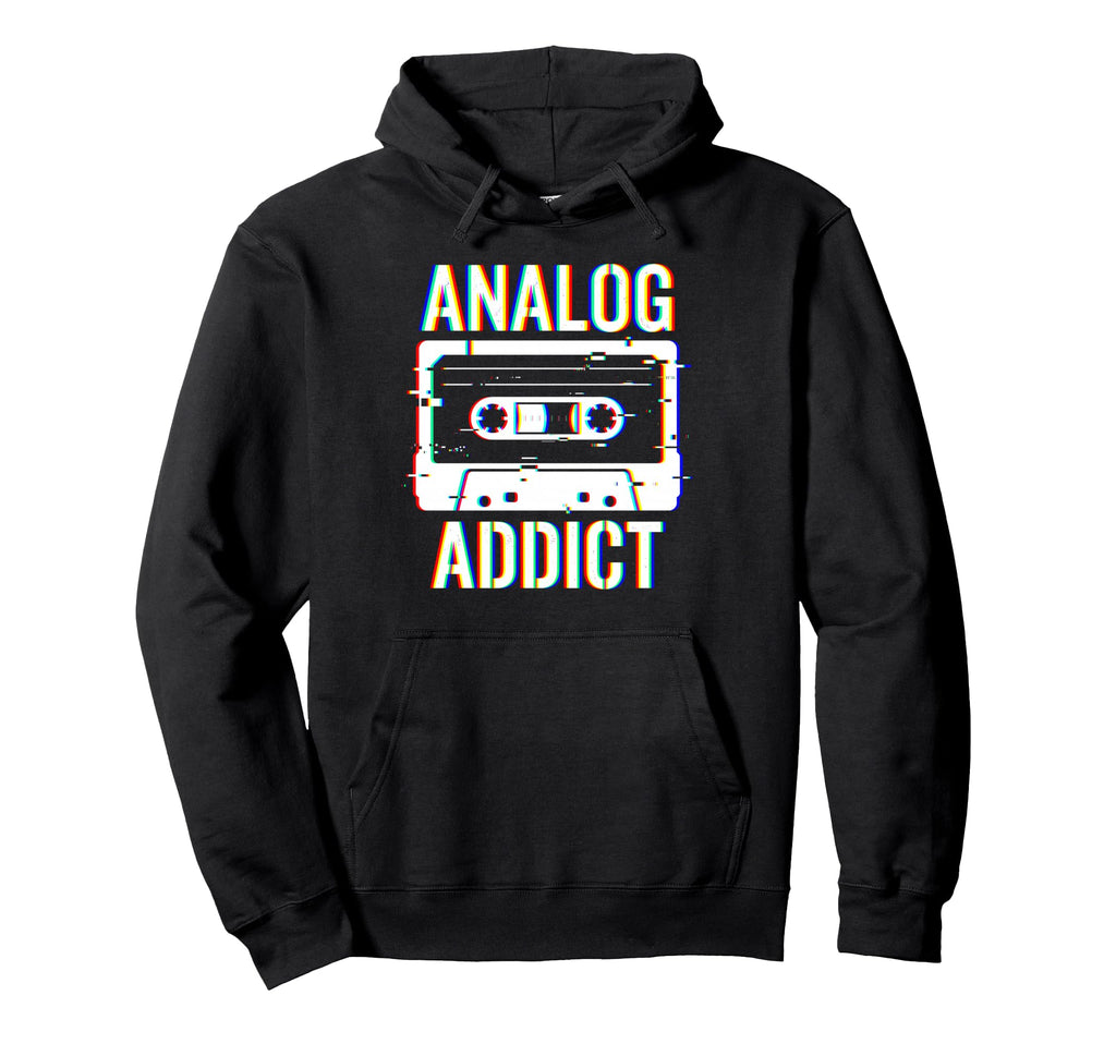 Analog Addict Glitch Cassette Tape 80S Hoodie - Streetwear Style Men Women - T-Shirt, Sweatshirt, Hoodie