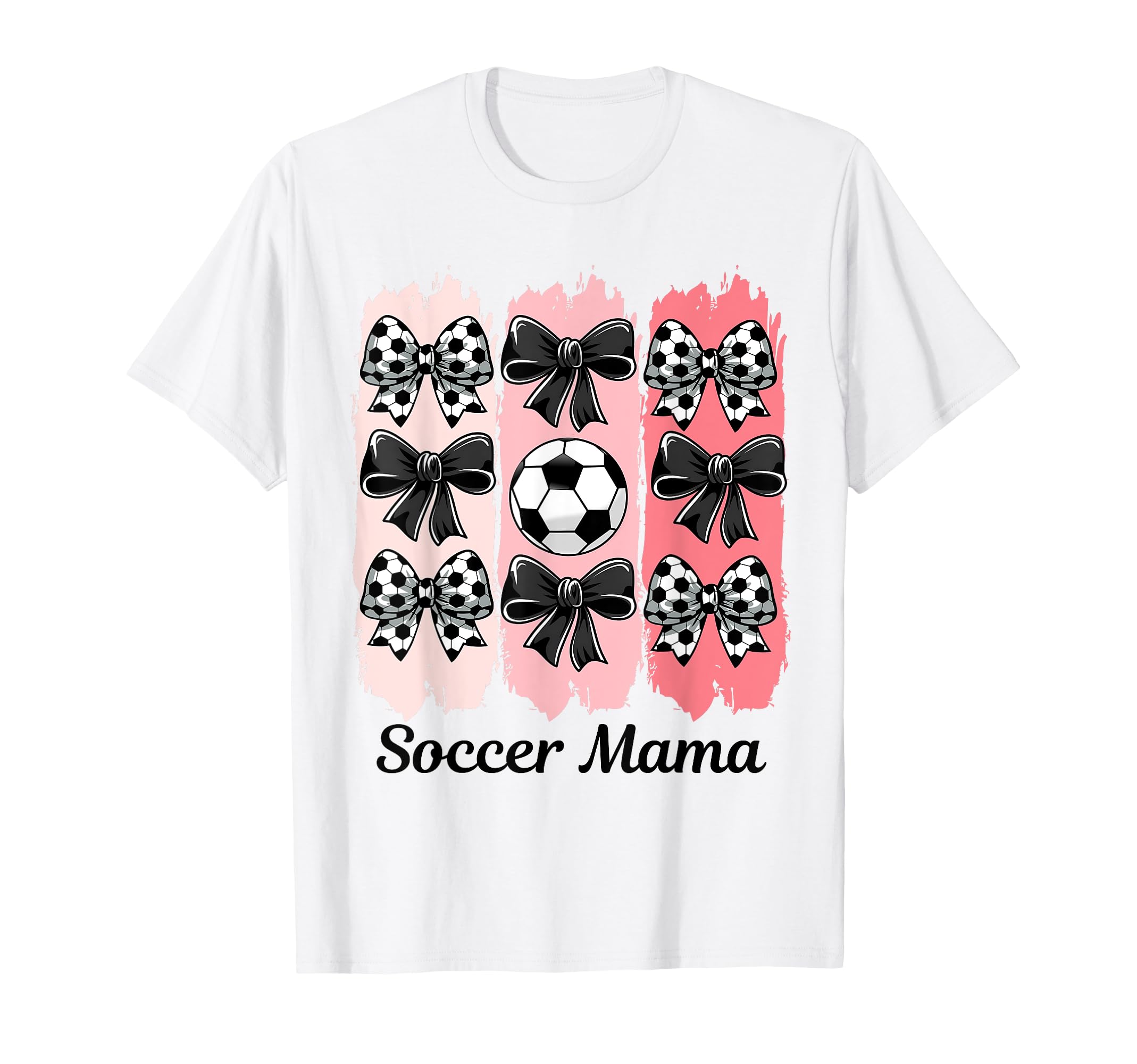 Soccer Mama Coquette Bow Soccer Mom Soccer T-Shirt - Trendy Graphic Unisex - T-Shirt, Sweatshirt, Hoodie