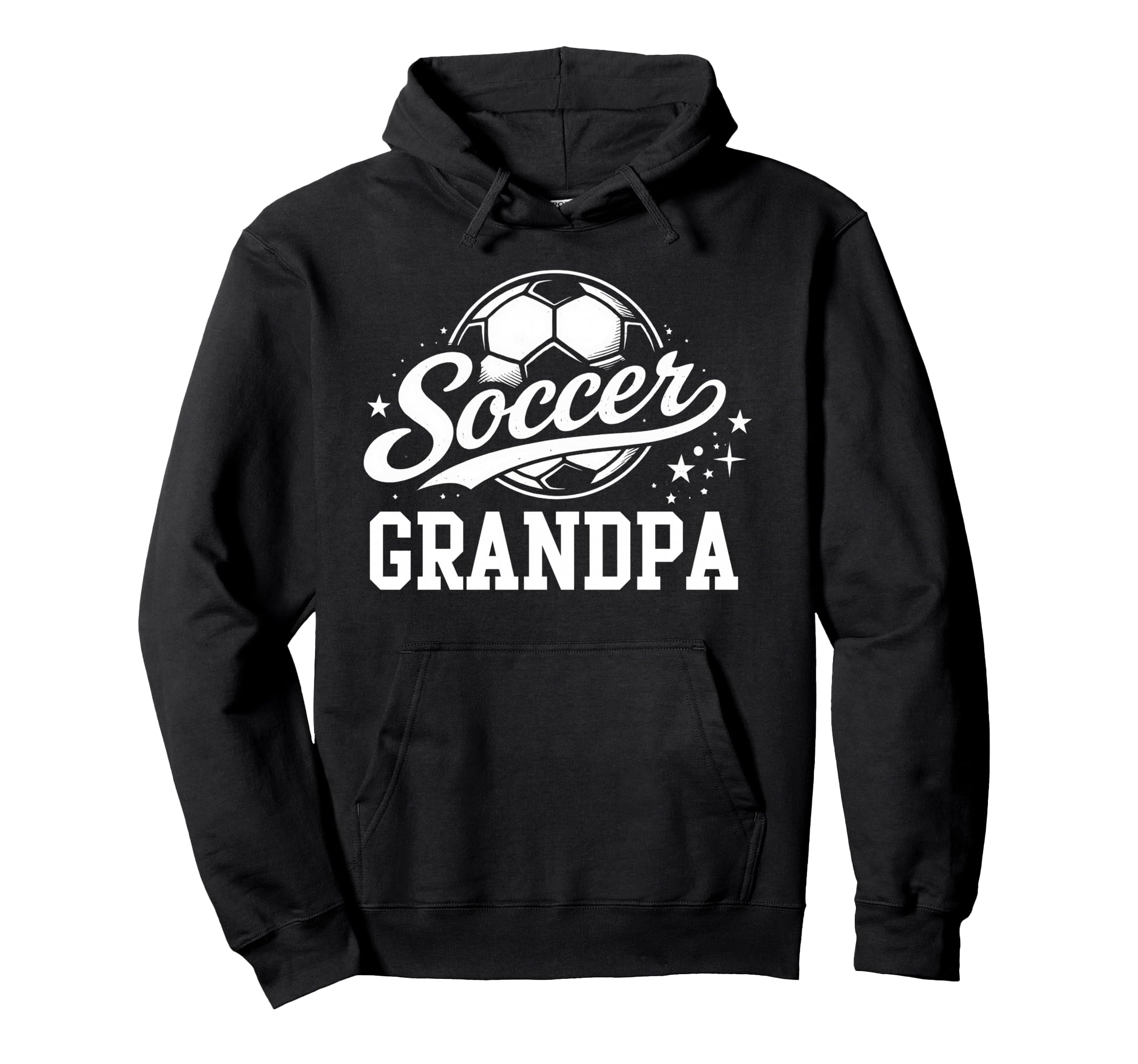 Soccer Grandpa Soccer Ball Hoodie - Unique Graphic Unisex - T-Shirt, Sweatshirt, Hoodie