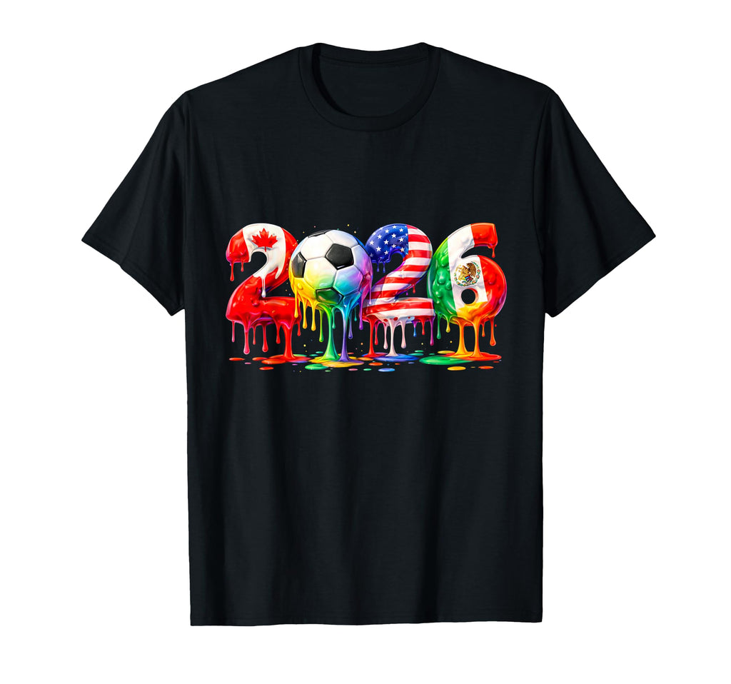 2026 Soccer Fan Ice Cream Drip Usa T-Shirt - Fun Novelty Design Men Women - T-Shirt, Sweatshirt, Hoodie