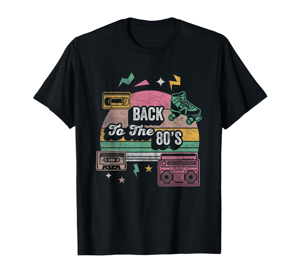 Back To 80S Cassette Roller Skates T-Shirt - Trendy Graphic for Adults - T-Shirt, Sweatshirt, Hoodie