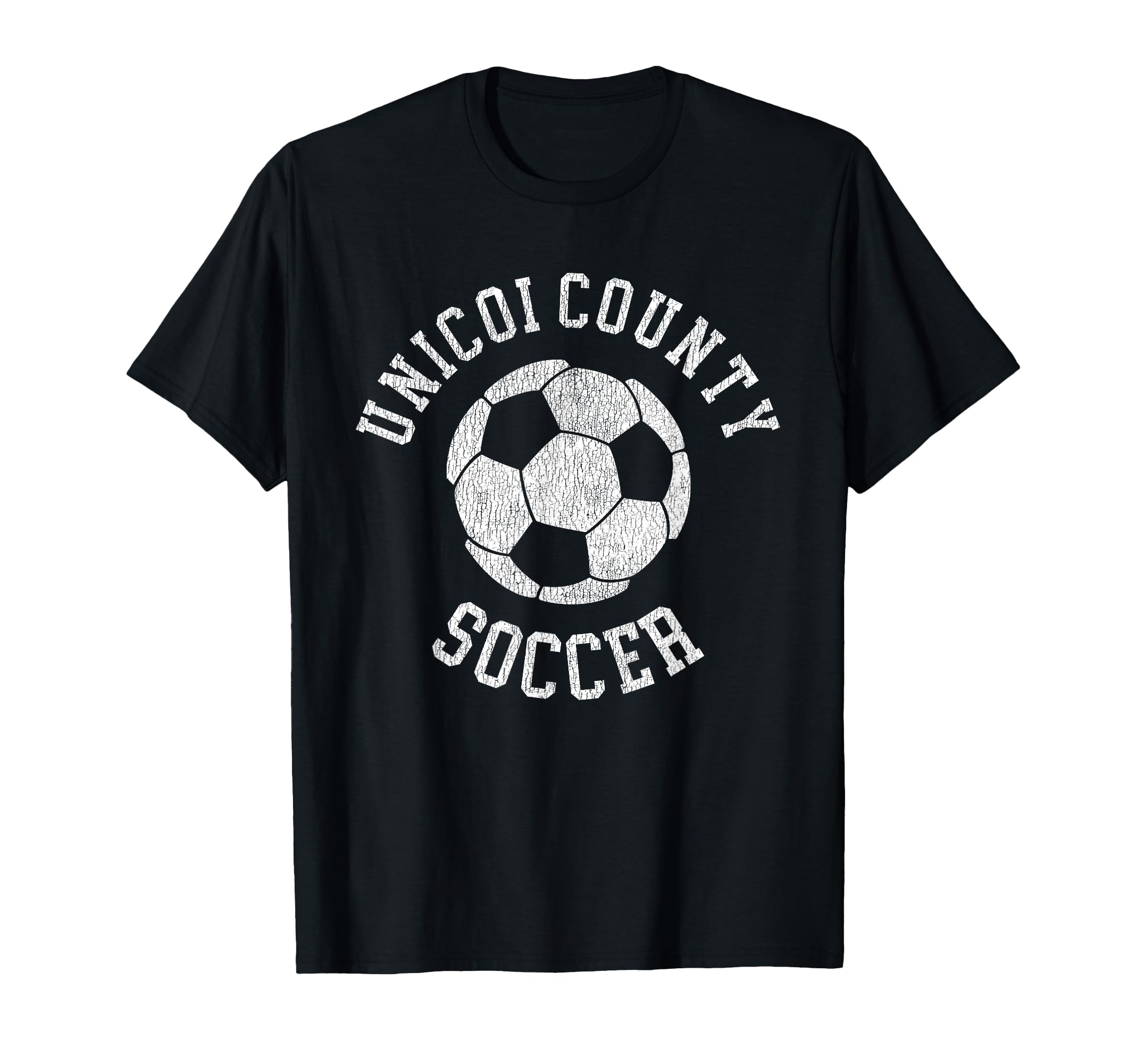 Unicoi County Soccer Distressed 90S T-Shirt - Custom Art Print Unisex - T-Shirt, Sweatshirt, Hoodie