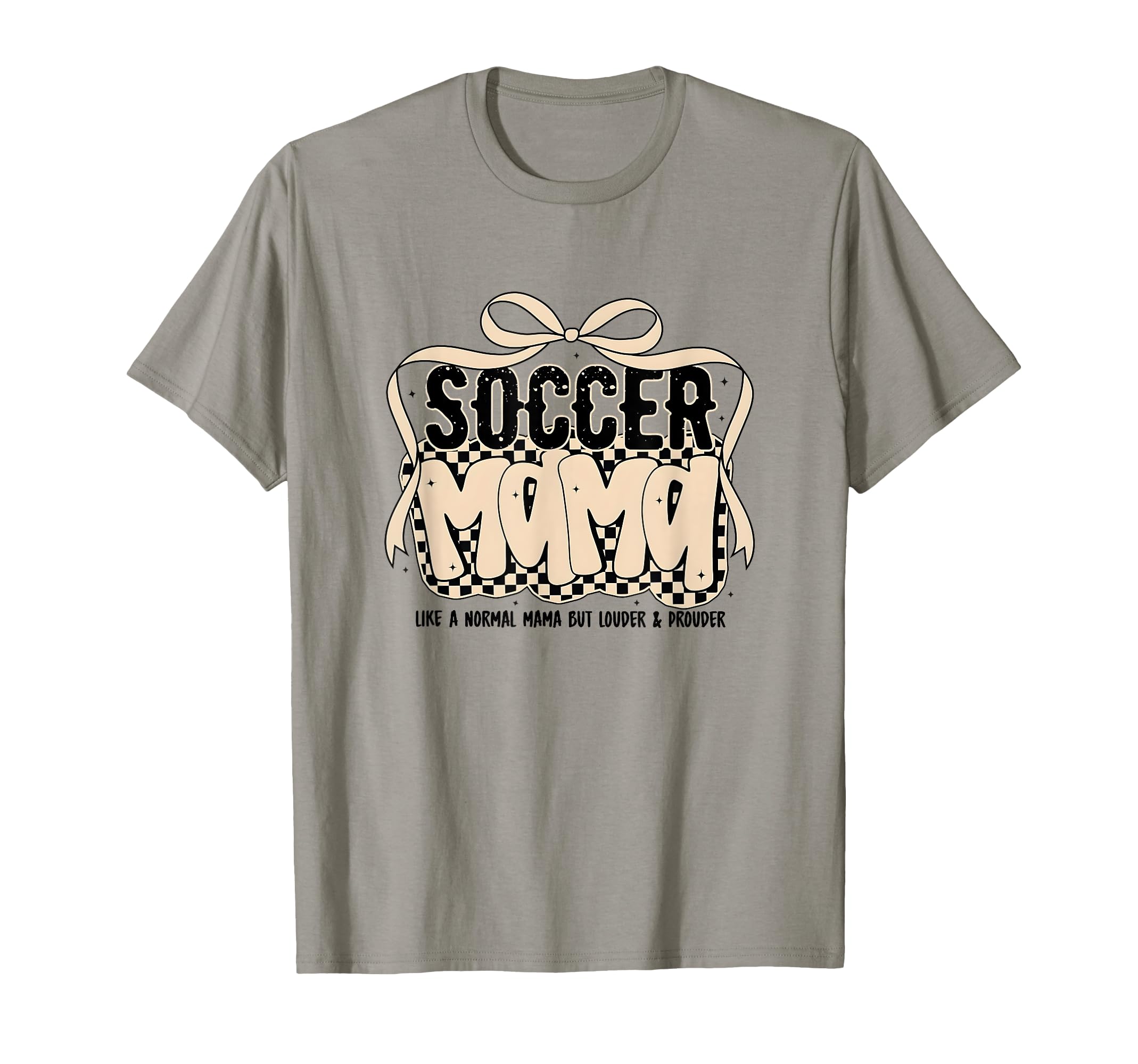 Soccer Mama Coquette Bow Game Day T-Shirt - Fun Novelty Design for Adults - T-Shirt, Sweatshirt, Hoodie
