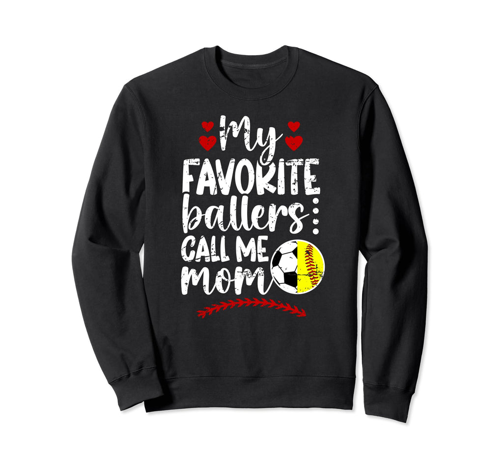 My Favorite Ballers Call Me Mom Sweatshirt - Custom Art Print Men Women - T-Shirt, Sweatshirt, Hoodie