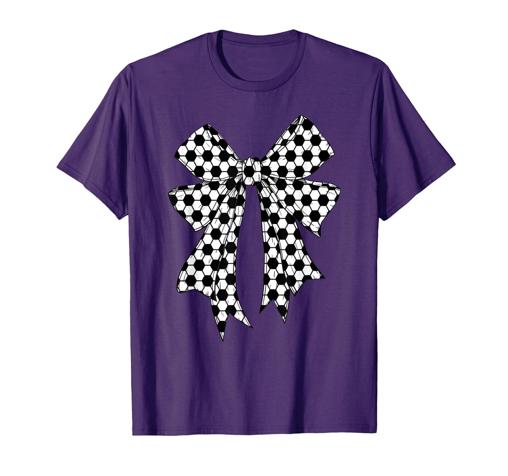 Soccer Ball Coquette Bow Soccer Mom T-Shirt - Aesthetic Graphic Men Women - T-Shirt, Sweatshirt, Hoodie