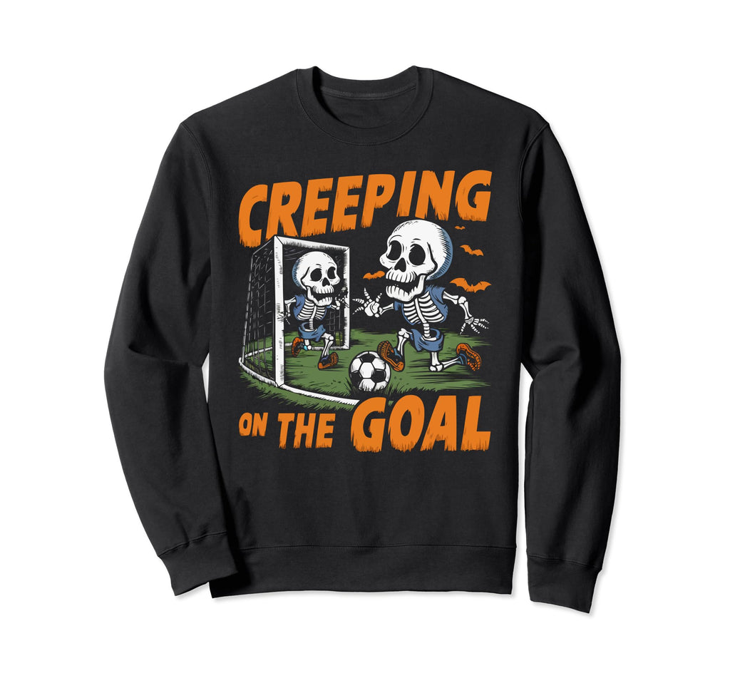 Soccer Halloween Spooky Sweatshirt - Fun Novelty Design for Adults - T-Shirt, Sweatshirt, Hoodie