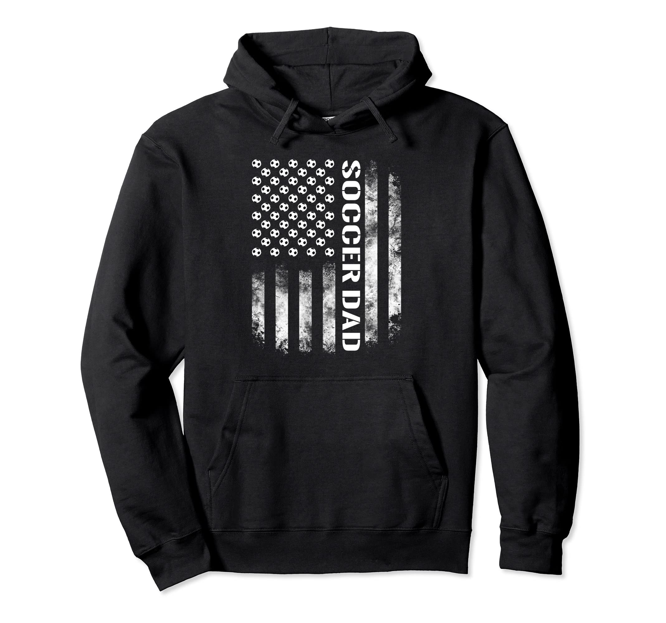 Soccer Dad I Usa Flag Fathers Day Gift Hoodie - Custom Art Print Men Women - T-Shirt, Sweatshirt, Hoodie