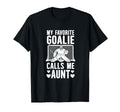 My Favorite Hockey Goalie Aunt Hockey T-Shirt - Minimalist Print Men Women - T-Shirt, Sweatshirt, Hoodie