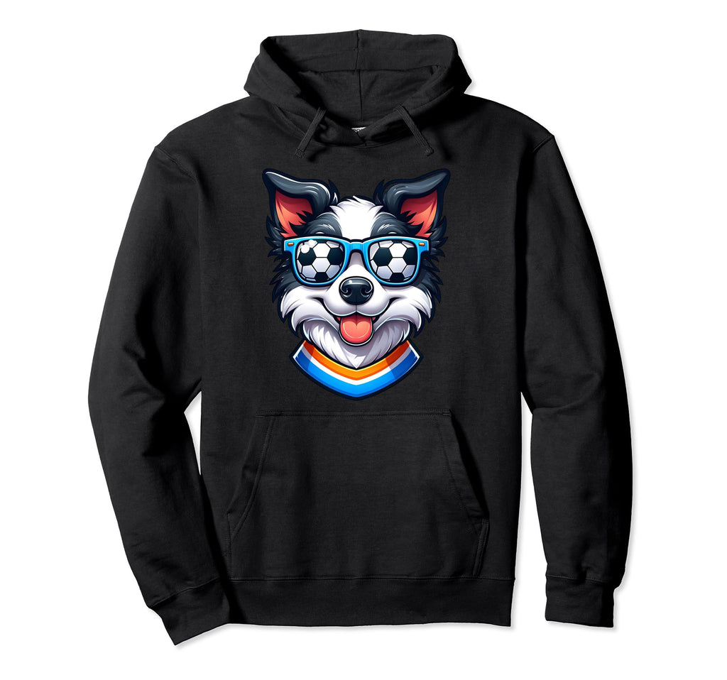 Champion Border Collie Soccer Player Hoodie - Trendy Graphic for Adults - T-Shirt, Sweatshirt, Hoodie