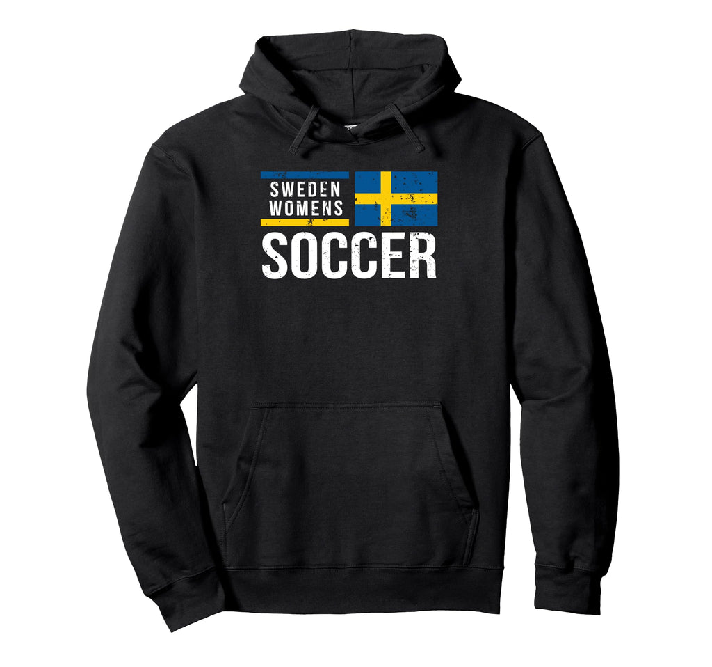 Sweden Womens Soccer Football Hoodie - Unique Graphic for Adults - T-Shirt, Sweatshirt, Hoodie