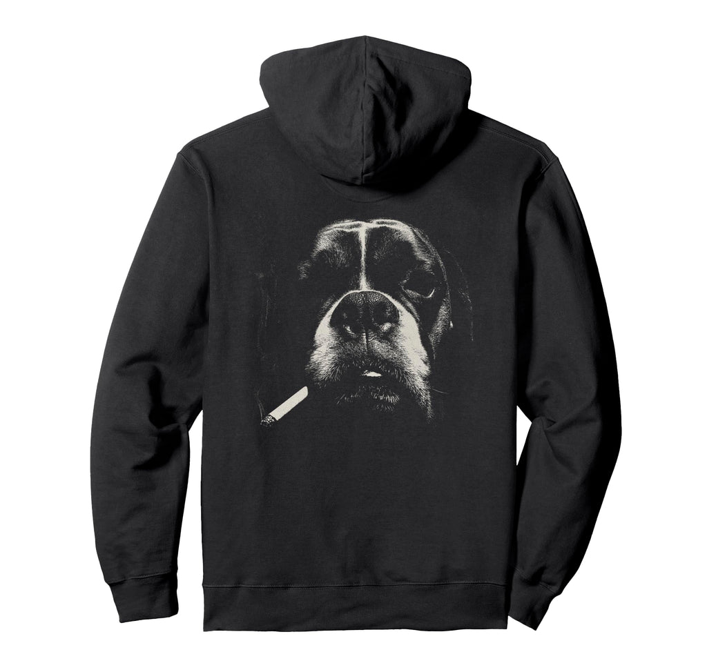 Boxer Smoking Cigarette Grunge Meme 90S Art Hoodie - Graphic Print Unisex - T-Shirt, Sweatshirt, Hoodie
