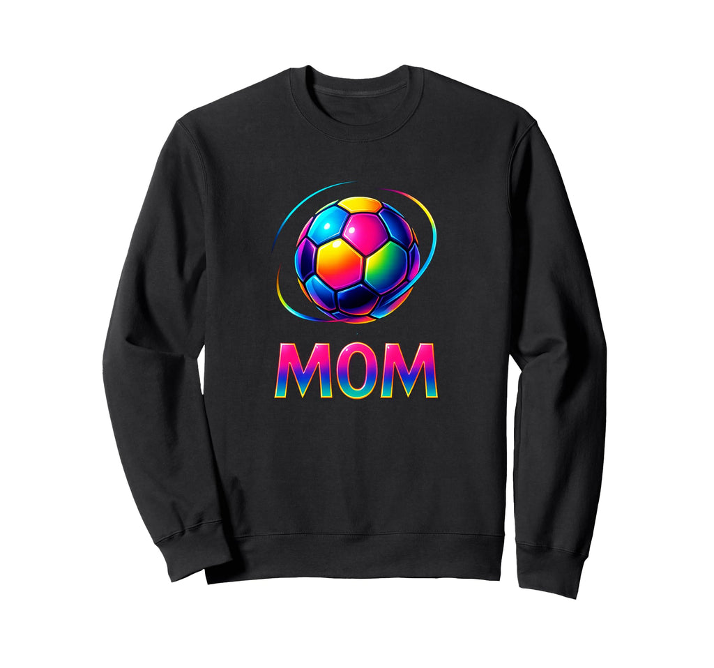 Soccer Ball Mom Bold Sport Color Sweatshirt - Unique Graphic for Adults - T-Shirt, Sweatshirt, Hoodie
