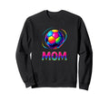 Soccer Ball Mom Bold Sport Color Sweatshirt - Unique Graphic for Adults - T-Shirt, Sweatshirt, Hoodie