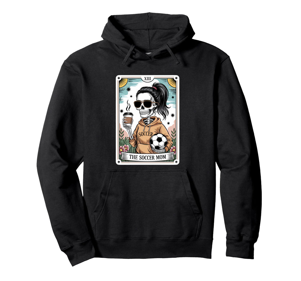 Funny Skeleton Tarot Card Halloween Hoodie - Aesthetic Graphic for Adults - T-Shirt, Sweatshirt, Hoodie