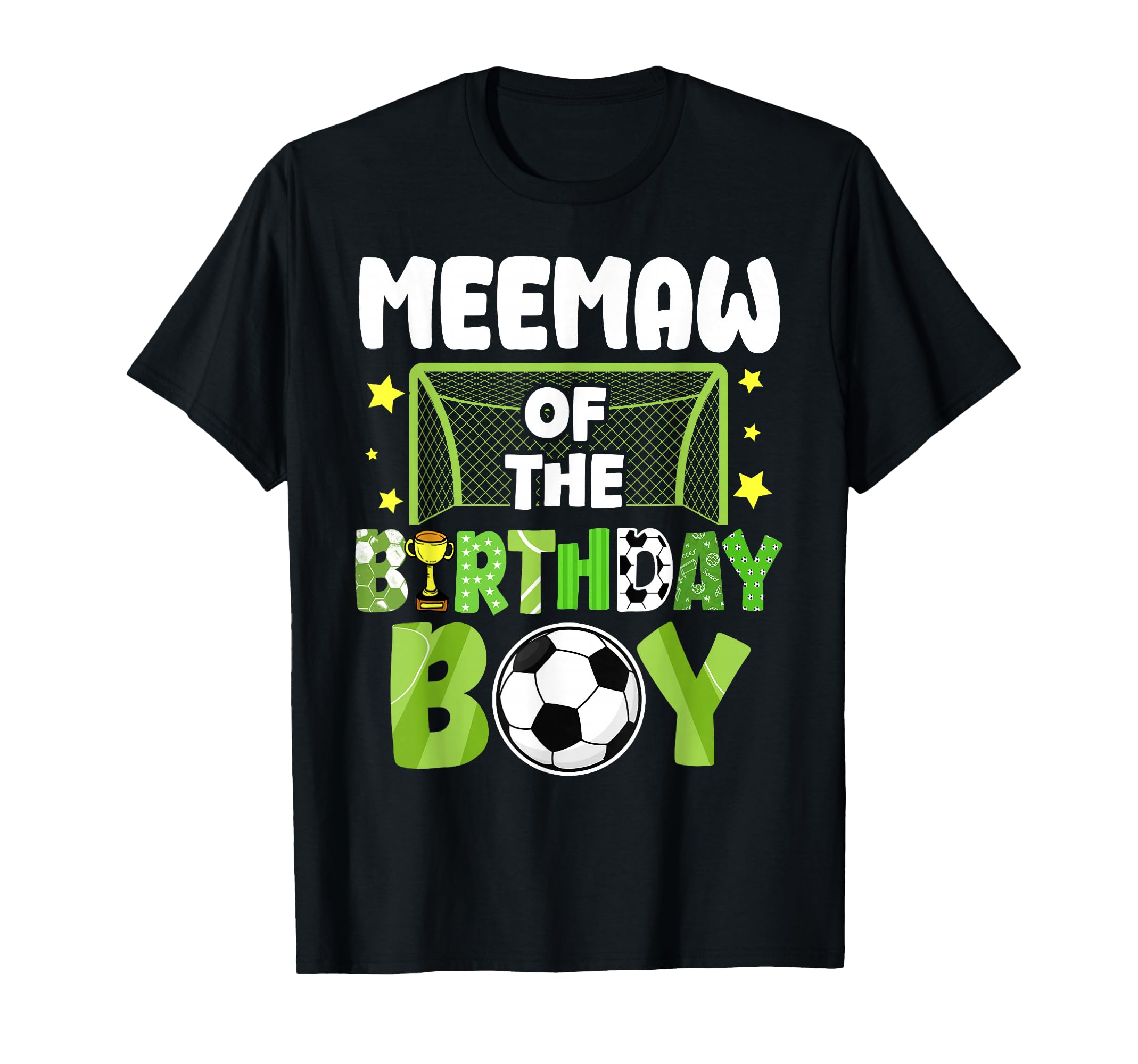 Soccer Meemaw Birthday Party Family T-Shirt - Aesthetic Graphic for Adults - T-Shirt, Sweatshirt, Hoodie