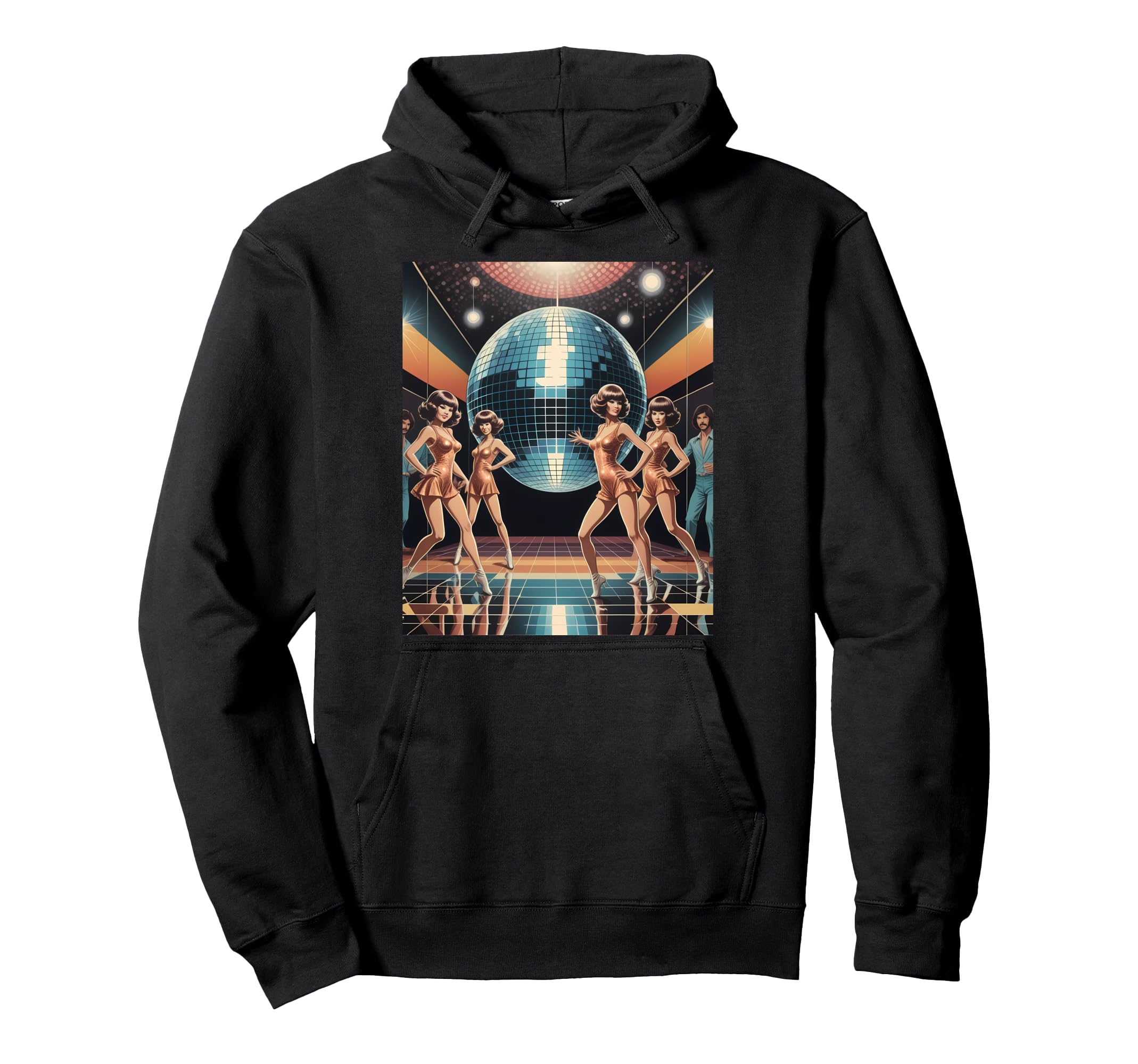 Disco Ball Party Aesthetic 80S Hoodie - Fun Novelty Design Unisex - T-Shirt, Sweatshirt, Hoodie