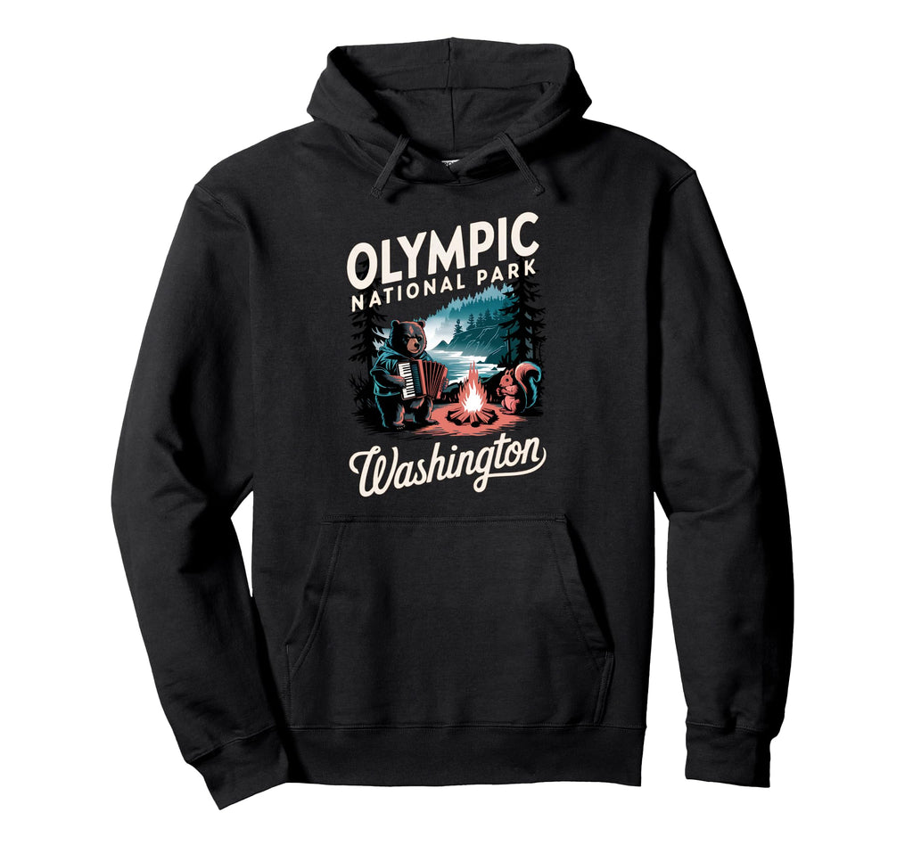 Travel Adventure Olympic National Park Hoodie - Custom Art Print Unisex - T-Shirt, Sweatshirt, Hoodie