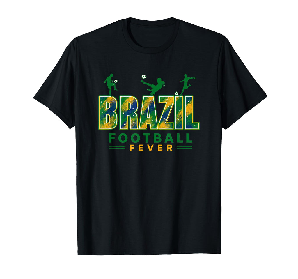 Brazil Football Fever 2026 Soccer Fans T-Shirt - Custom Art Print Unisex - T-Shirt, Sweatshirt, Hoodie