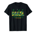 Brazil Football Fever 2026 Soccer Fans T-Shirt - Custom Art Print Unisex - T-Shirt, Sweatshirt, Hoodie