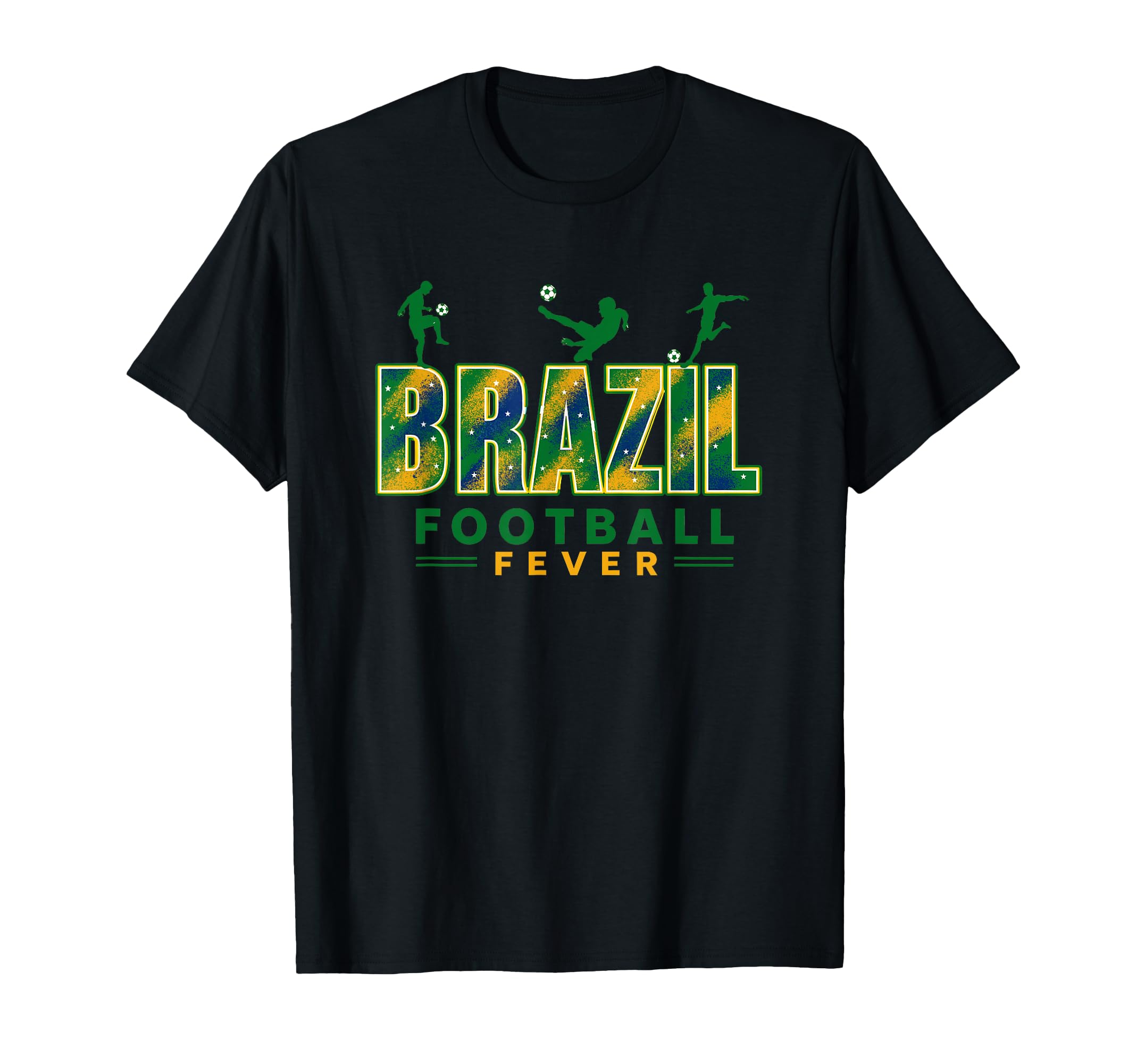 Brazil Football Fever 2026 Soccer Fans T-Shirt - Custom Art Print Unisex - T-Shirt, Sweatshirt, Hoodie