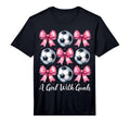 Goals Soccer Coquette Bow T-Shirt - Fun Novelty Design Men Women - T-Shirt, Sweatshirt, Hoodie