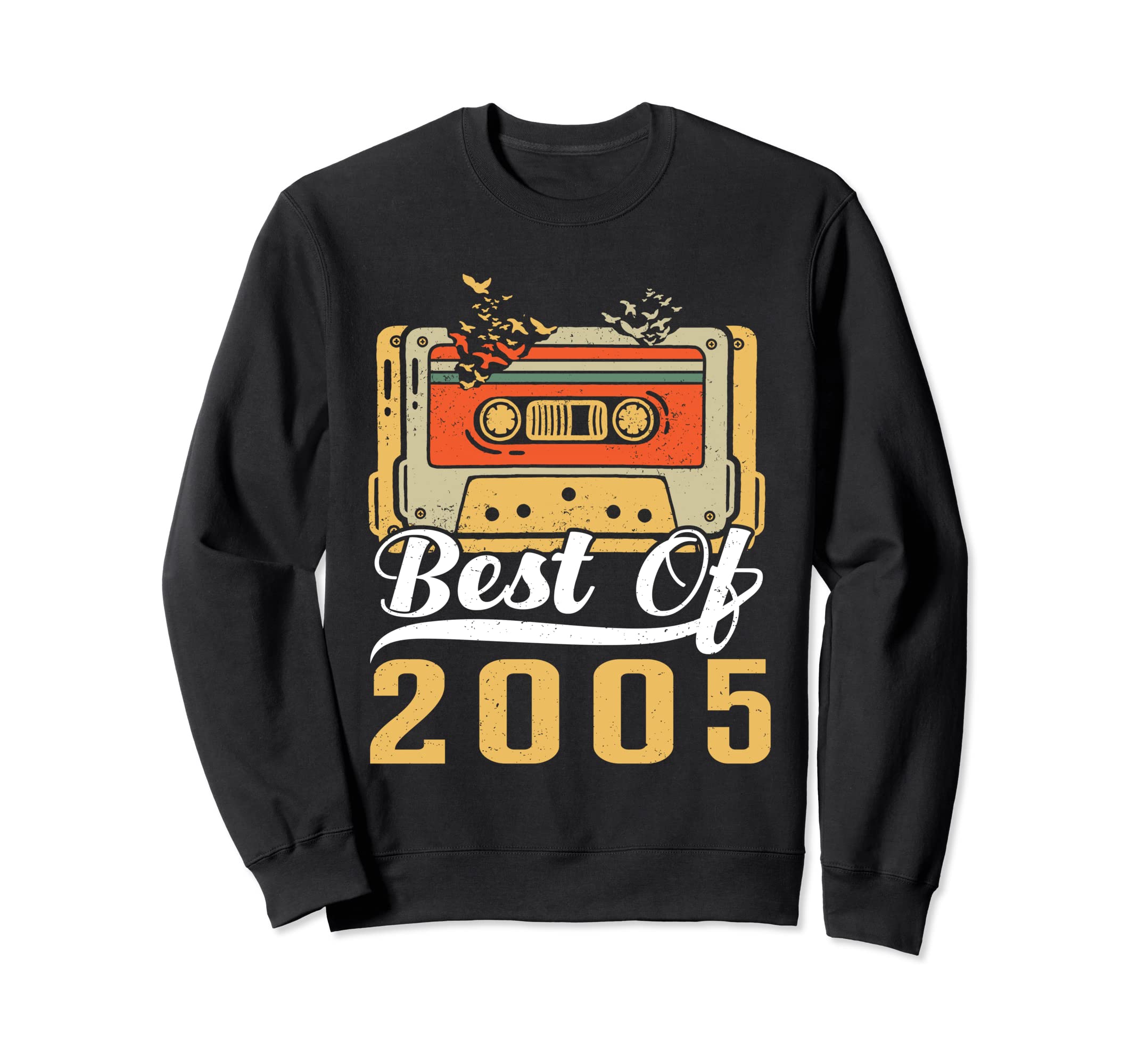 Best 2005 Cassette Tape 18 Years Sweatshirt - Aesthetic Graphic for Adults - T-Shirt, Sweatshirt, Hoodie