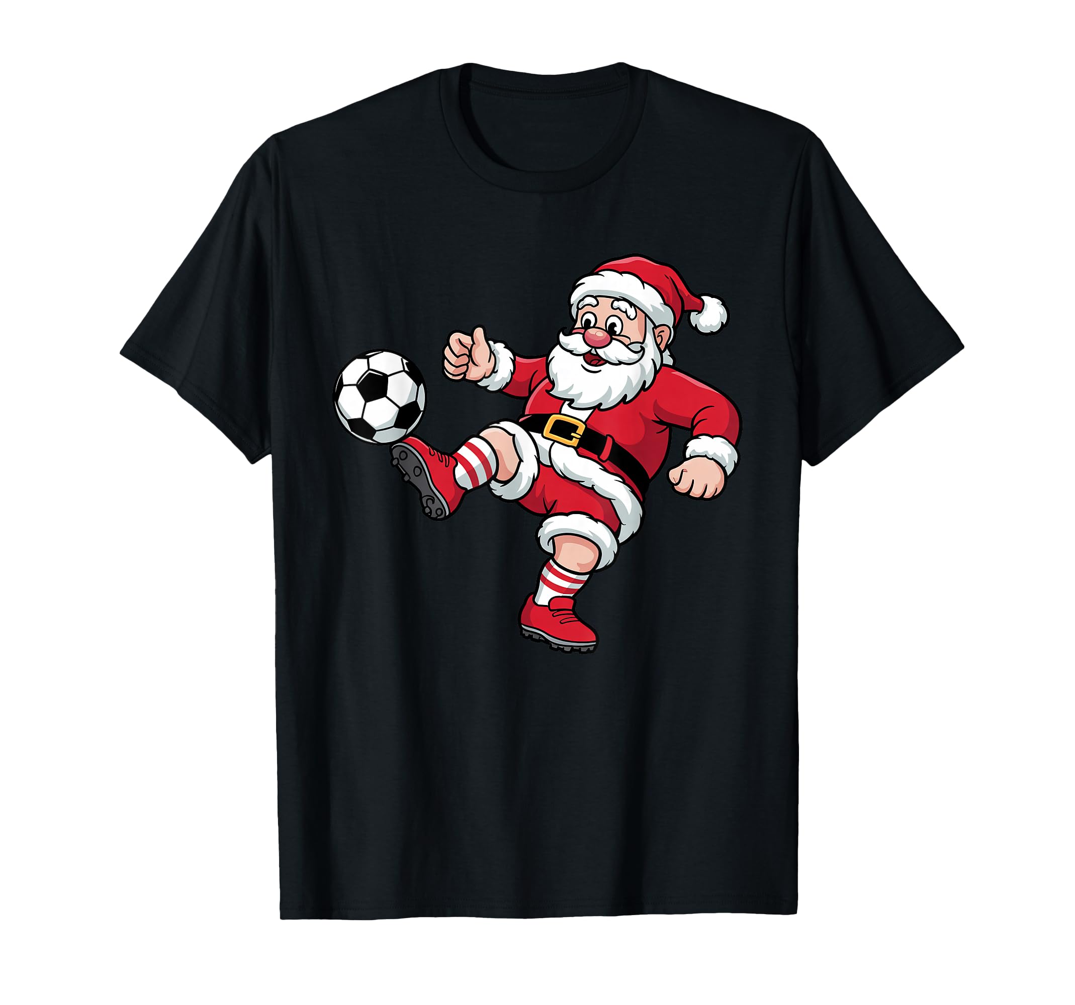 Santa Plays Soccer Funny Pajama Family T-Shirt - Graphic Print Men Women - T-Shirt, Sweatshirt, Hoodie