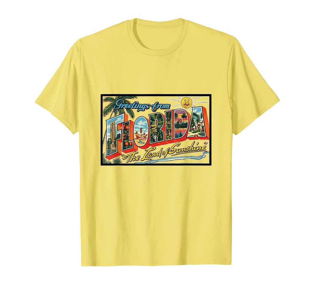 Greetings From Florida Postcard Souvenir Hoodie - Streetwear Style Unisex - T-Shirt, Sweatshirt, Hoodie