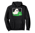 Funny Ghost Soccer Goalie Halloween Hoodie - Unique Graphic for Adults - T-Shirt, Sweatshirt, Hoodie