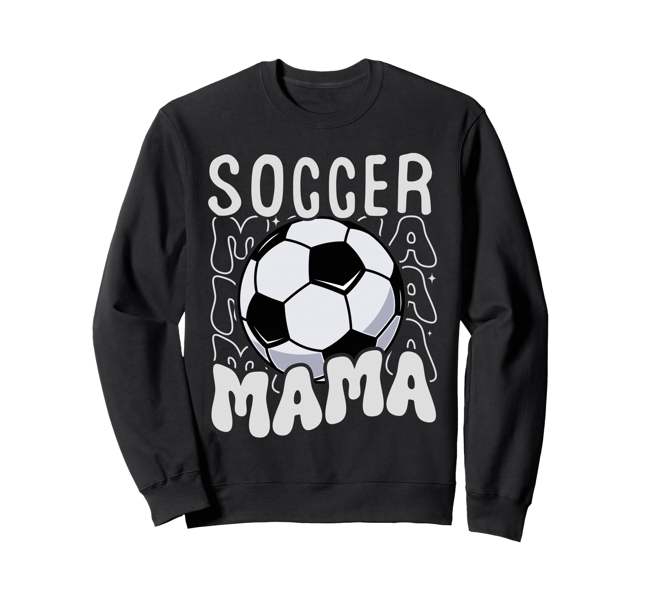 Soccer Mama Groovy Soccer Mom Mothers Day Sweatshirt - Graphic Print Unisex - T-Shirt, Sweatshirt, Hoodie