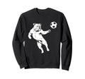 Bulldog Playing Soccer Funny Dog Lover Sweatshirt - Graphic Print Unisex - T-Shirt, Sweatshirt, Hoodie