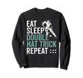 Eat Sleep Hat Trick Repeat Ice Sweatshirt - Custom Art Print for Adults - T-Shirt, Sweatshirt, Hoodie