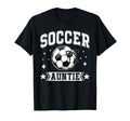 Coquette Bow Soccer Auntie Soccer T-Shirt - Casual Everyday Wear Unisex - T-Shirt, Sweatshirt, Hoodie