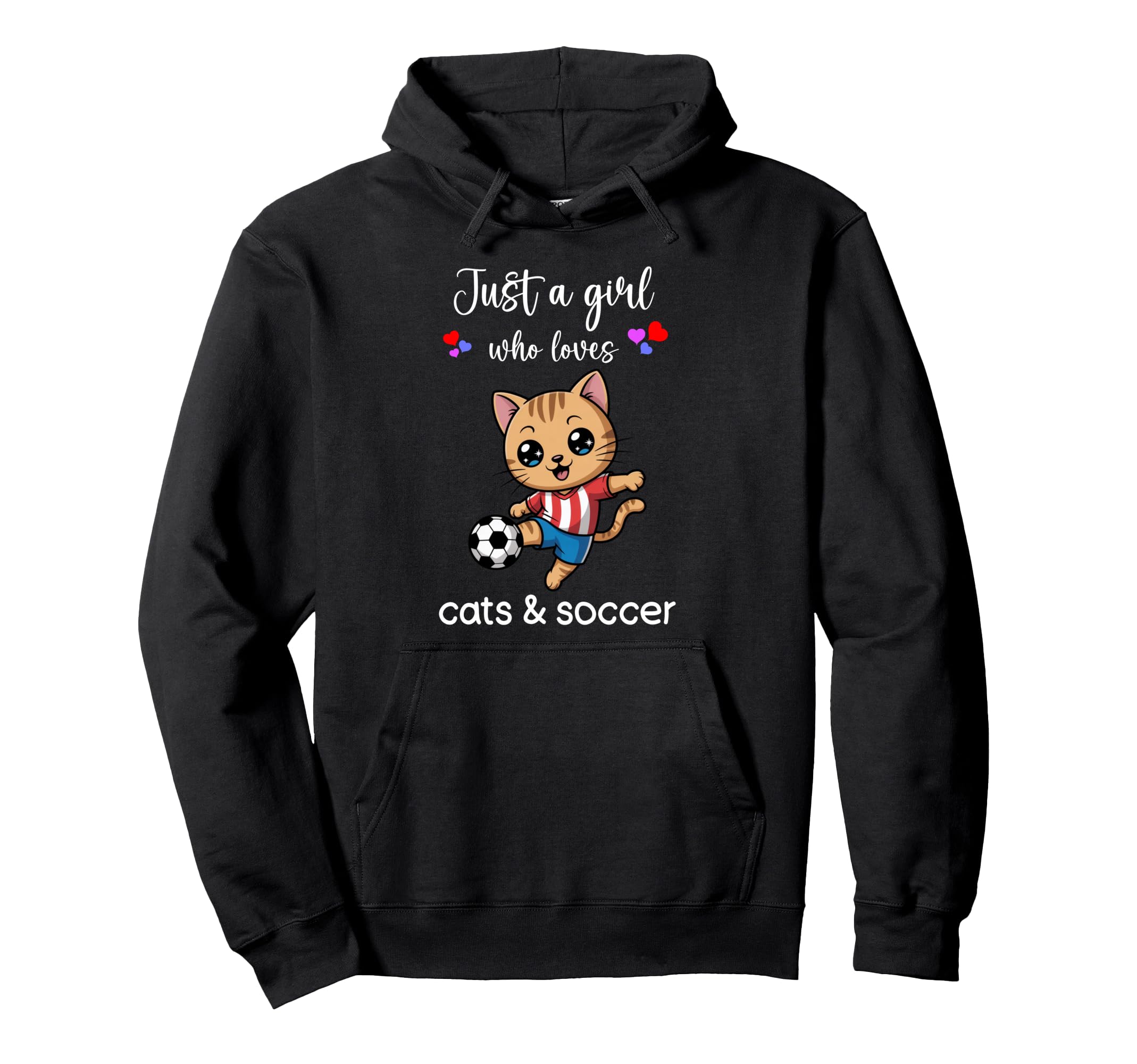 Cat Soccer Cat Soccer Hoodie - Custom Art Print Unisex - T-Shirt, Sweatshirt, Hoodie