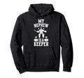 My Nephew Hockey Keeper Aunt Hockey Hoodie - Minimalist Print for Adults - T-Shirt, Sweatshirt, Hoodie