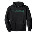 Funny Soccer Heartbeat Ecg Football Hoodie - Minimalist Print for Adults - T-Shirt, Sweatshirt, Hoodie