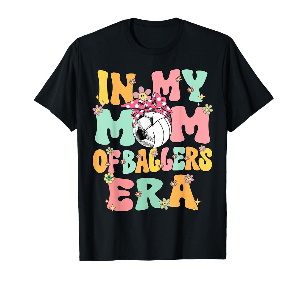 My Mom Ballers Era Groovy Volleyball T-Shirt - Minimalist Print Men Women - T-Shirt, Sweatshirt, Hoodie