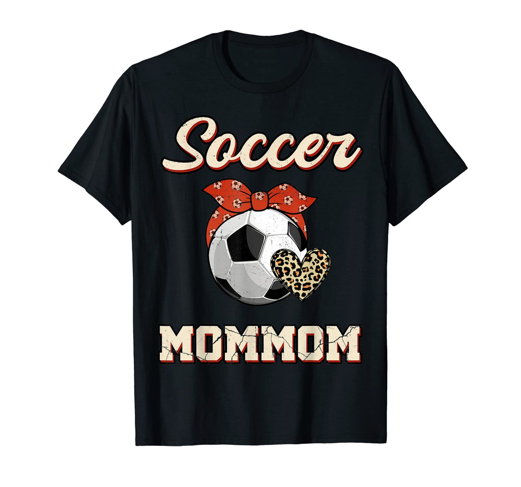 Soccer Mommom Bandana Leopard Heart T-Shirt - Unique Graphic Men Women - T-Shirt, Sweatshirt, Hoodie