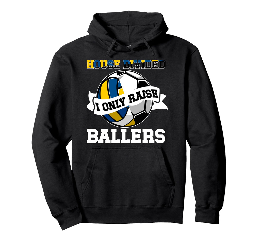 House Divided I Only Raise Ballers Hoodie - Unique Graphic Men Women - T-Shirt, Sweatshirt, Hoodie