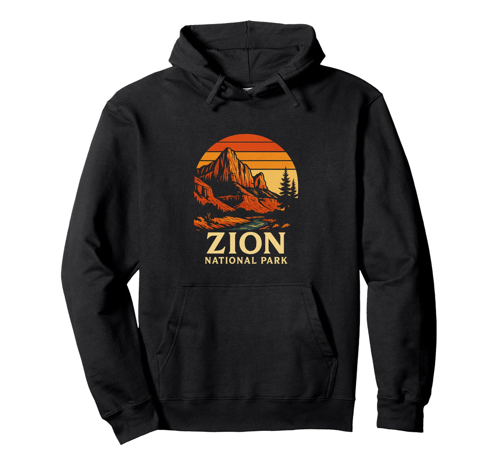 Zion National Park Sunset Hoodie - Trendy Graphic Men Women - T-Shirt, Sweatshirt, Hoodie