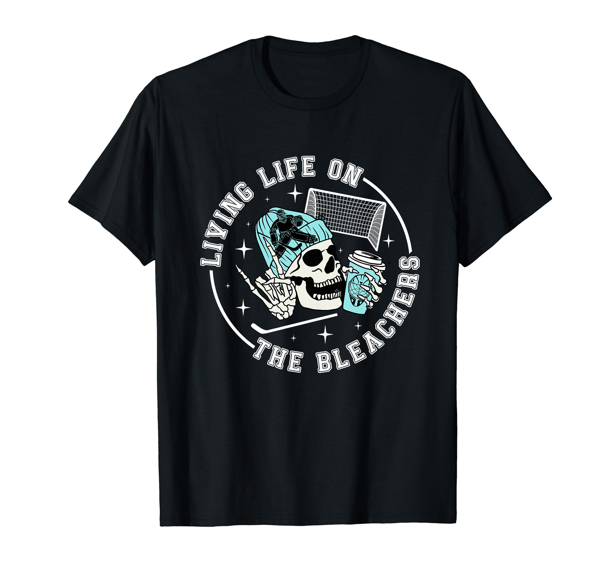 Bleachers Hockey Keeper Mom Hockey T-Shirt - Minimalist Print for Adults - T-Shirt, Sweatshirt, Hoodie