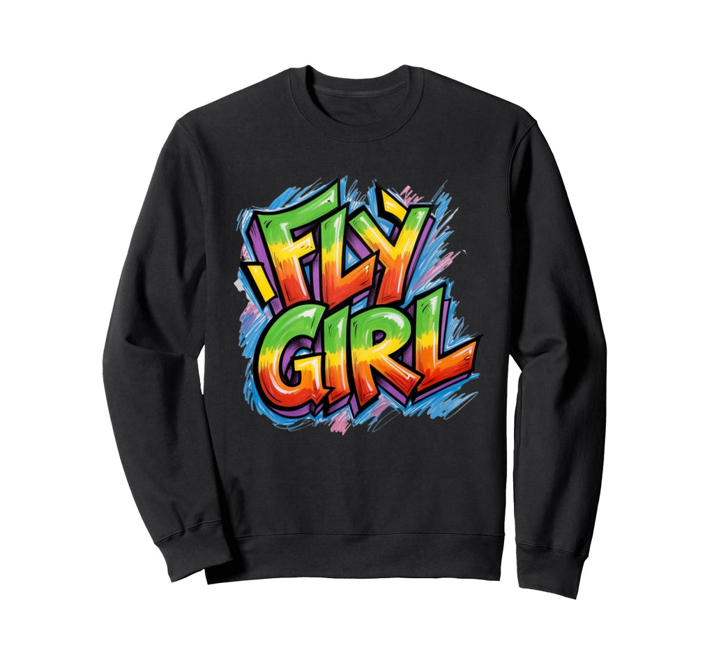 Fly 80S 90S Old School Hip Hop Sweatshirt - Graphic Print Men Women - T-Shirt, Sweatshirt, Hoodie