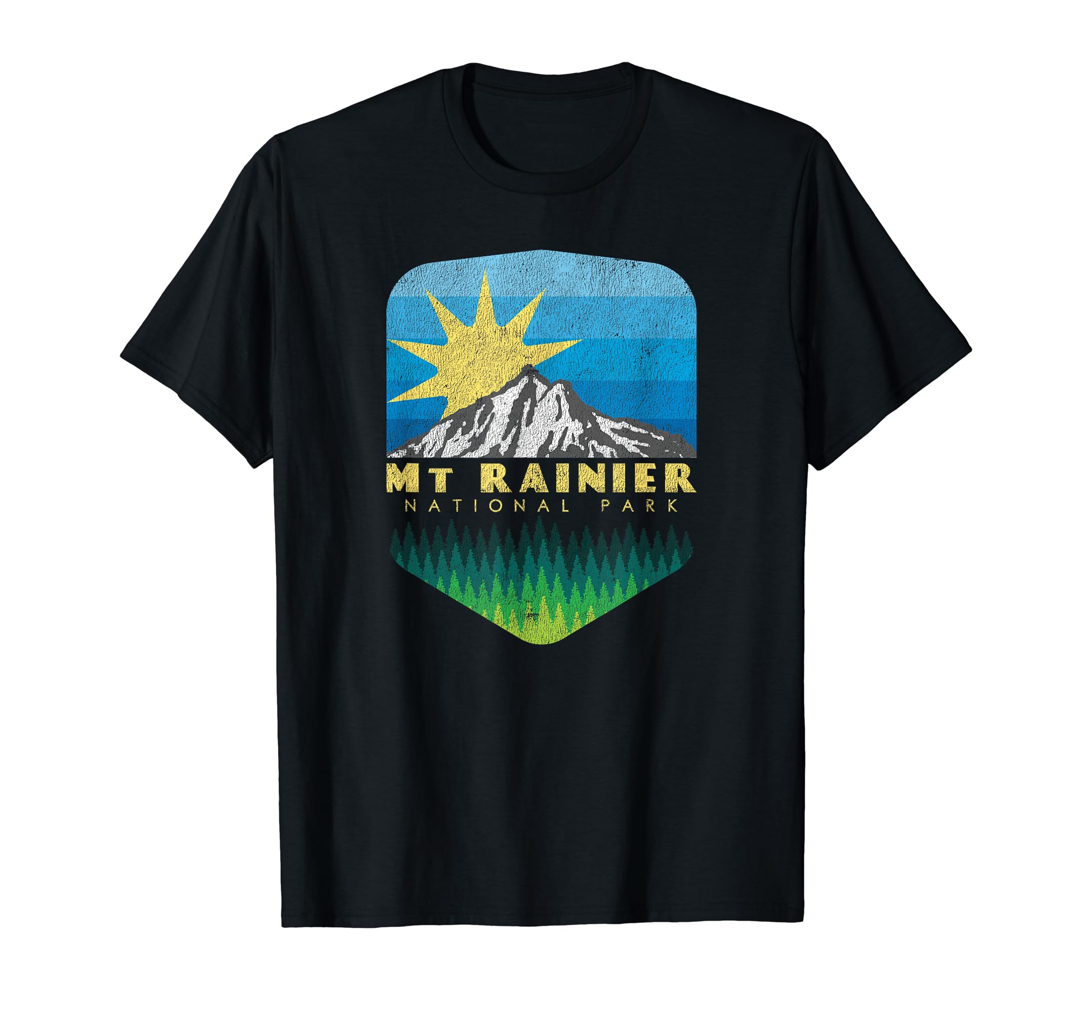 Mt Rainier National Park Gift T-Shirt - Minimalist Print Men Women - T-Shirt, Sweatshirt, Hoodie