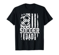 Usa Flag Soccer Dad Soccer Game T-Shirt - Casual Everyday Wear for Adults - T-Shirt, Sweatshirt, Hoodie
